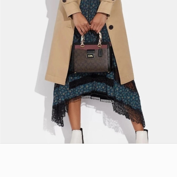 Coach Black and Pink Satchel - Picture 3 of 8